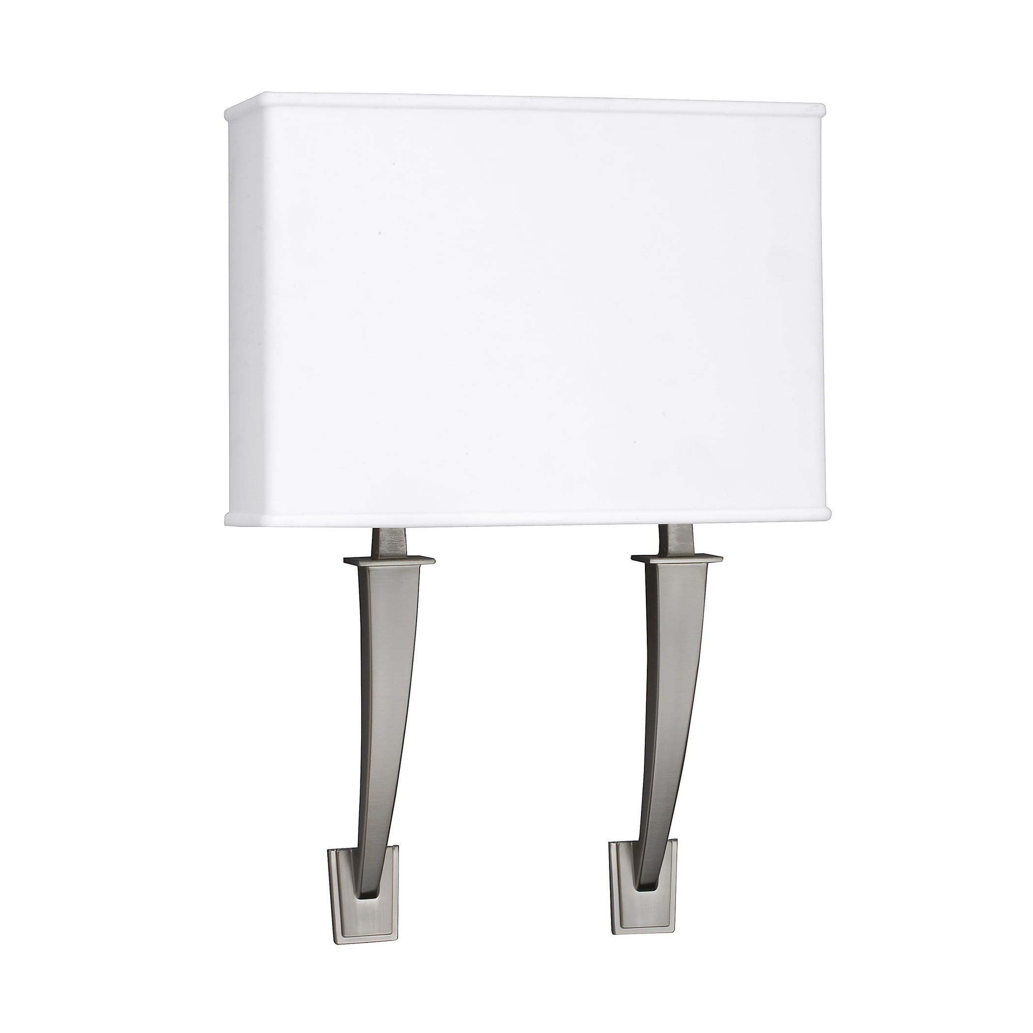 Sheridan 18 Light Satin Nickel Led Wall Sconce Linen Acrylic Shade