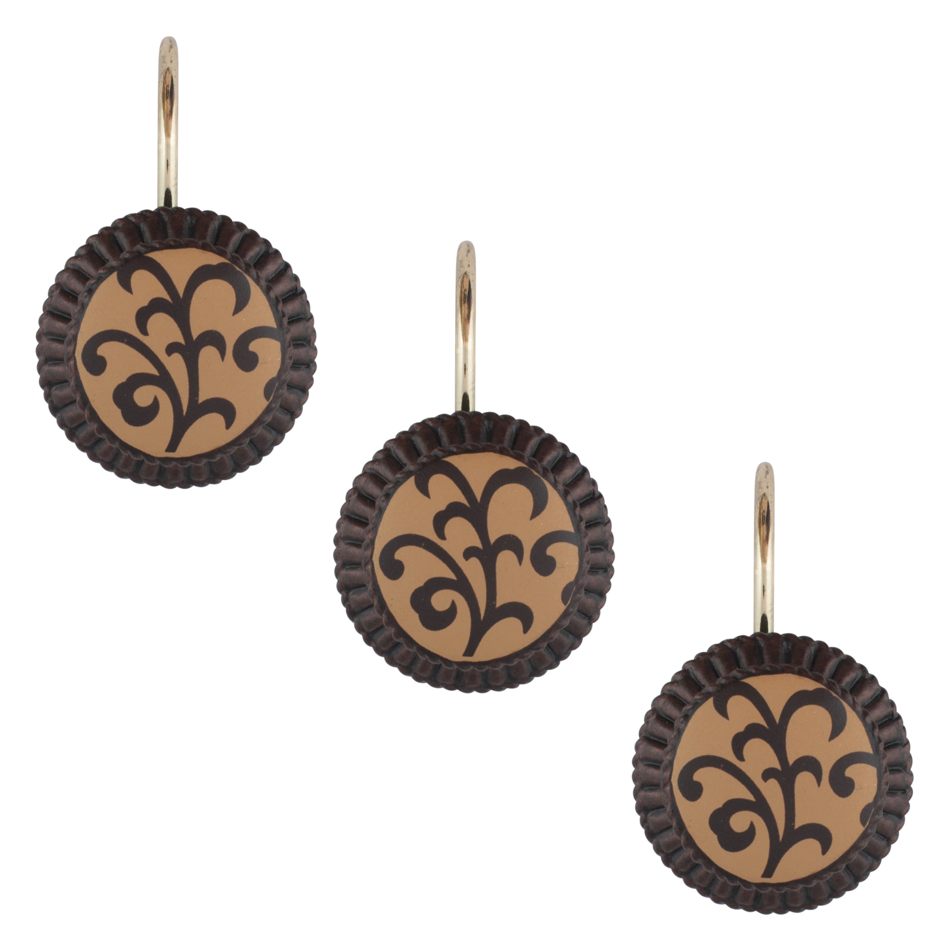 Sherry Kline Belacour Shower Curtain Hooks Set Of 12