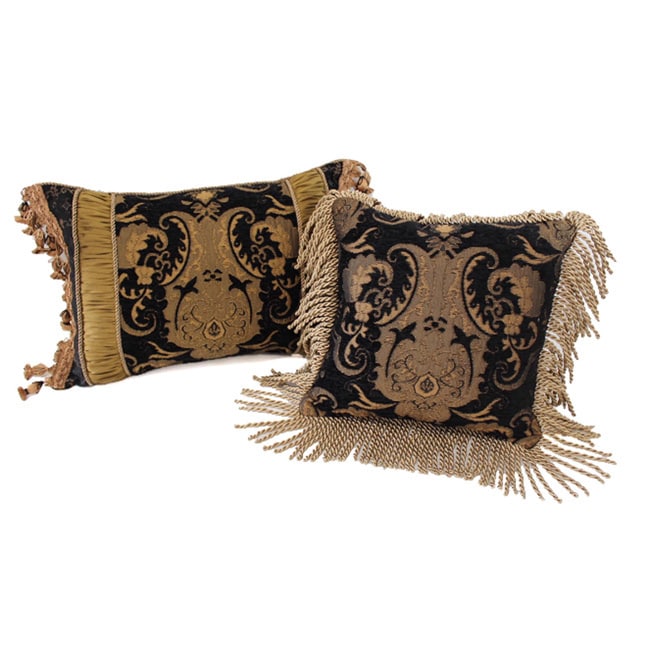 Pchf China Art Black Luxury Pillows Set Of 2