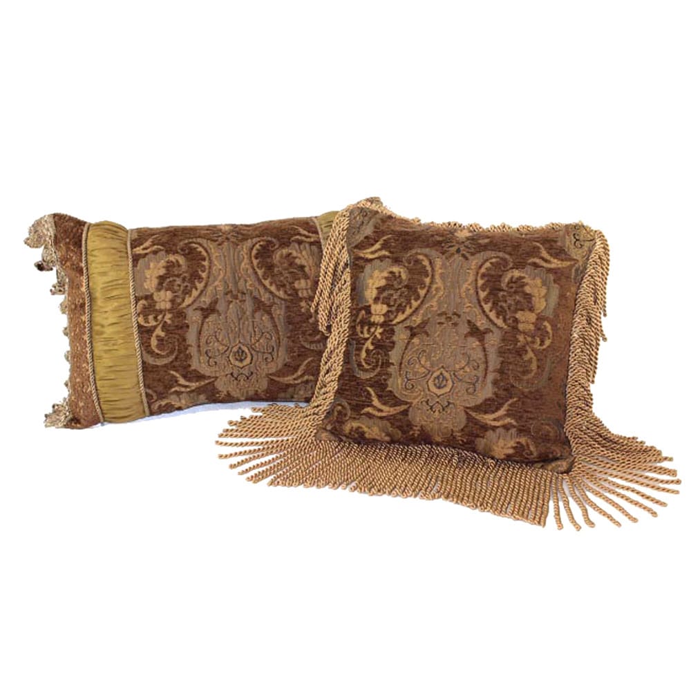 Sherry Kline China Art Brown Luxury Pillows Set Of 2