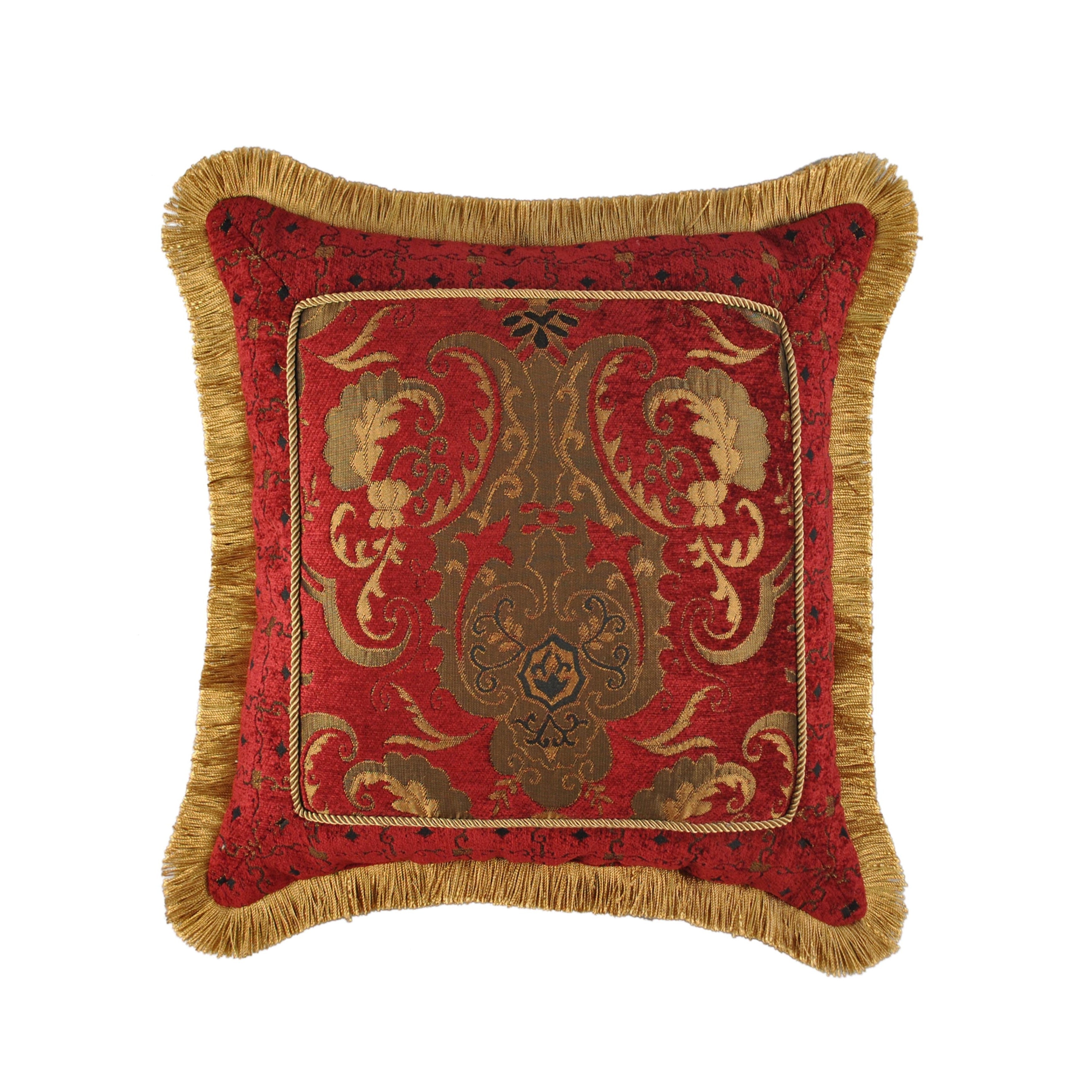 Pchf China Art Red 20 Inch Fancy Luxury Pillow