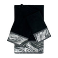Sherry Kline Cynthaina Black 3 Piece Embelished Towel Set