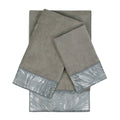 Sherry Kline Cynthaina Grey 3 Piece Embelished Towel Set