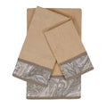 Sherry Kline Earlington Beige 3 Piece Embelished Towel Set