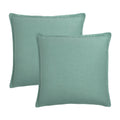 Sherry Kline Frisco Linen Mint Reversible 20 Inch Decorative Pillow Set Of 2