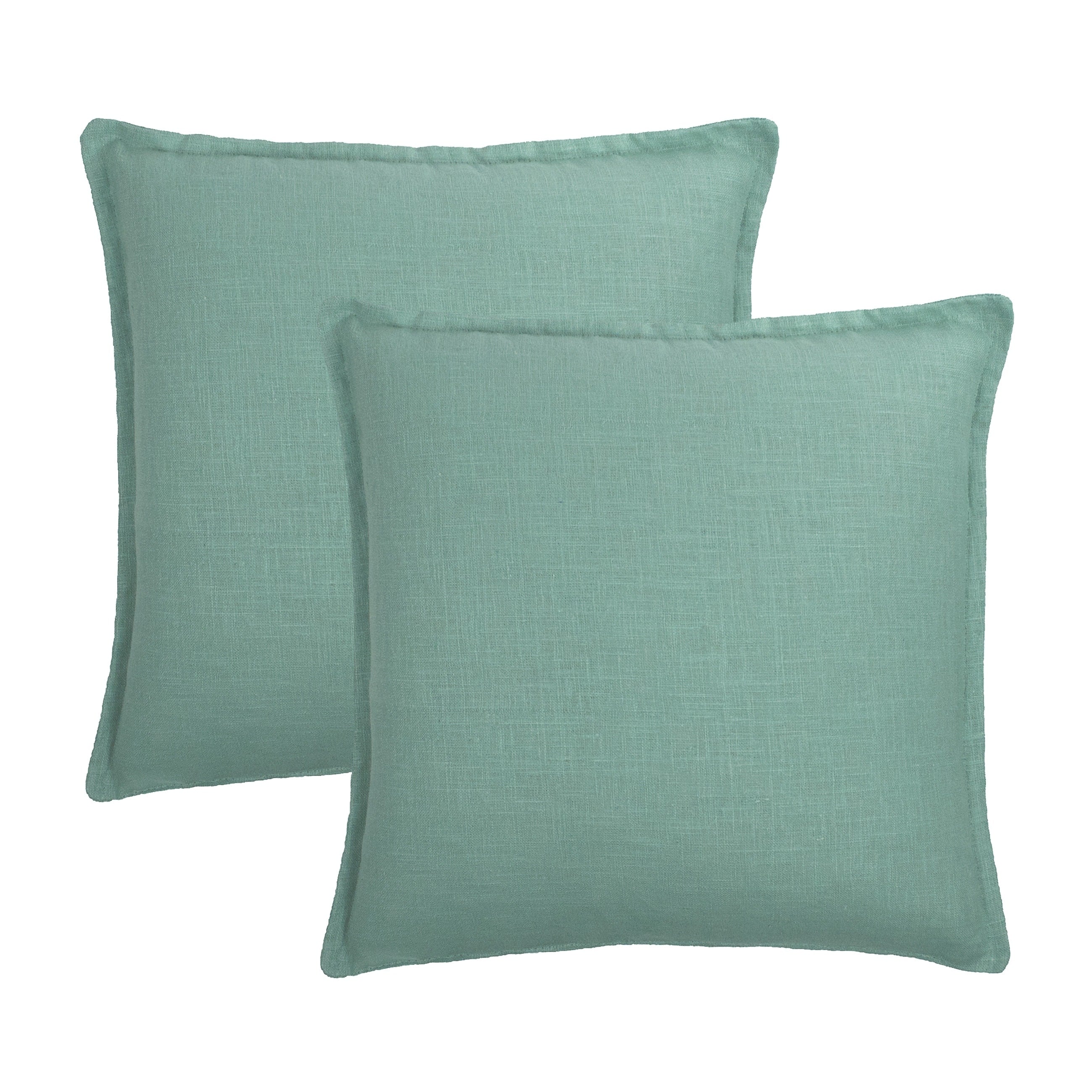 Sherry Kline Frisco Linen Mint Reversible 20 Inch Decorative Pillow Set Of 2
