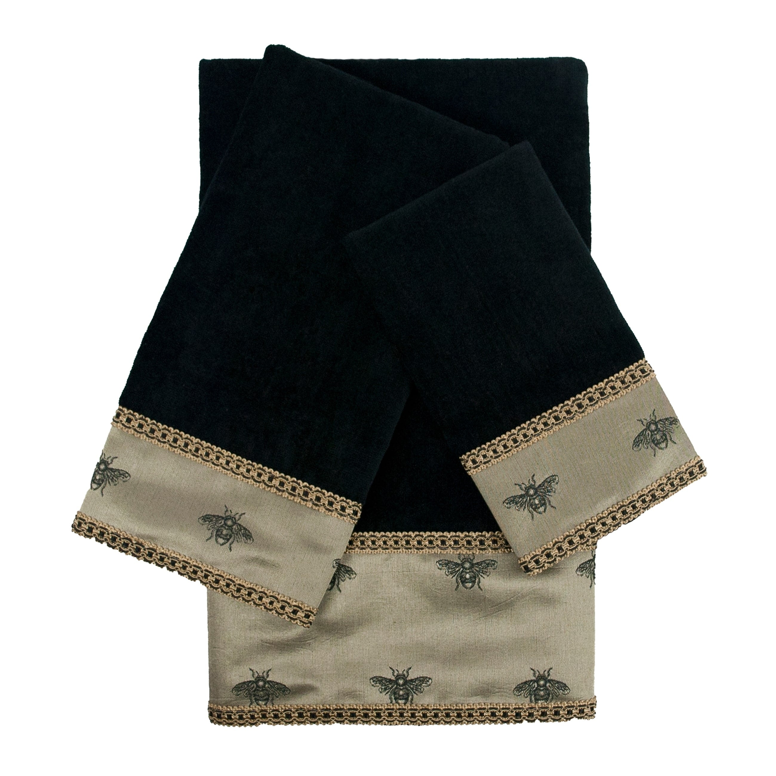 Sherry Kline Knoxville 3 Piece Decorative Embellished Towel Set