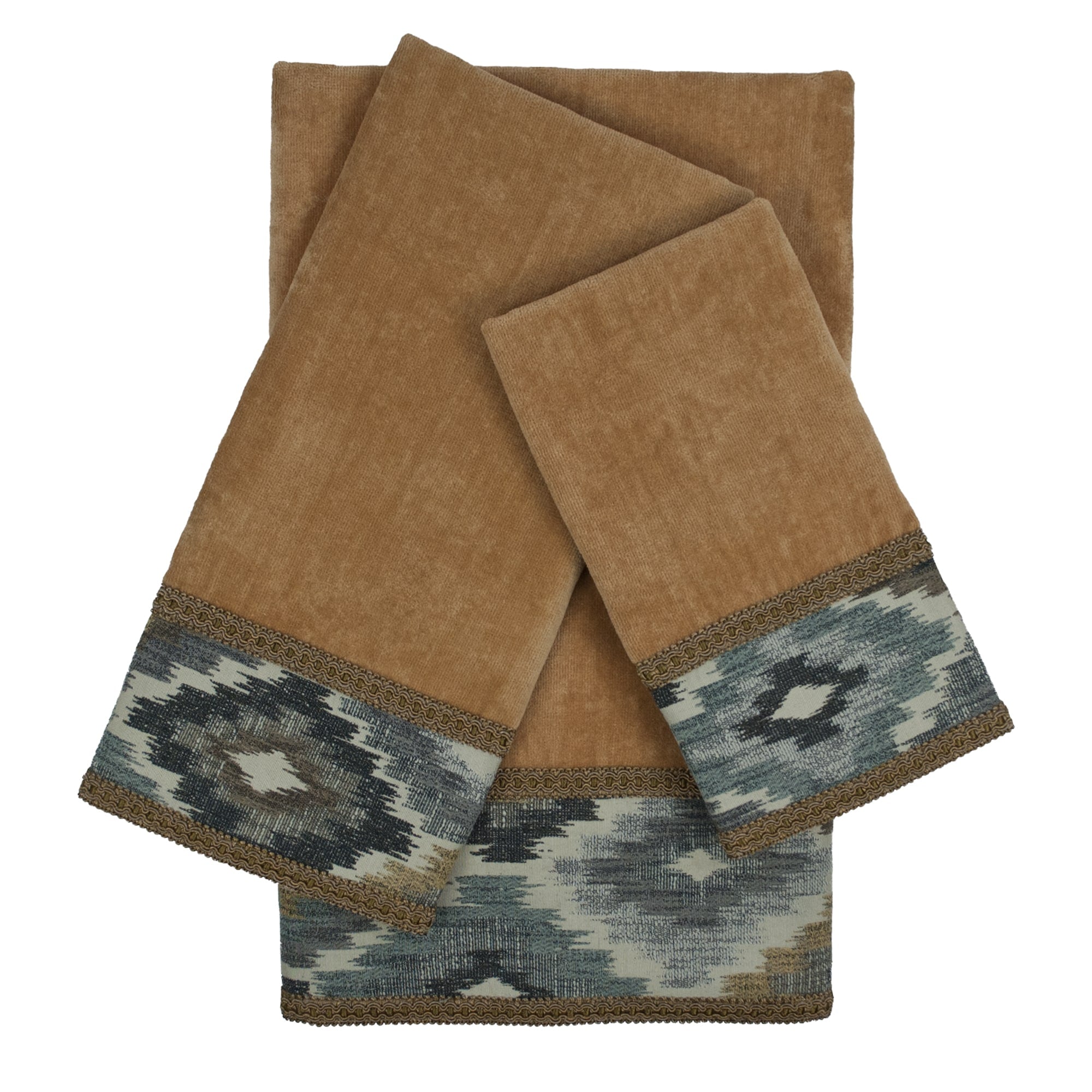 Sherry Kline Maricopa Nugget 3 Piece Embellished Towel Set