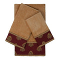Sherry Kline Melbourne Nugget 3 Piece Embellished Towel Set 13 X 18 X 0.5 16 X 25 X 0.5 25 X 48 X 0.5