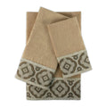 Sherry Kline Merrill Beige 3 Piece Embellished Towel Set