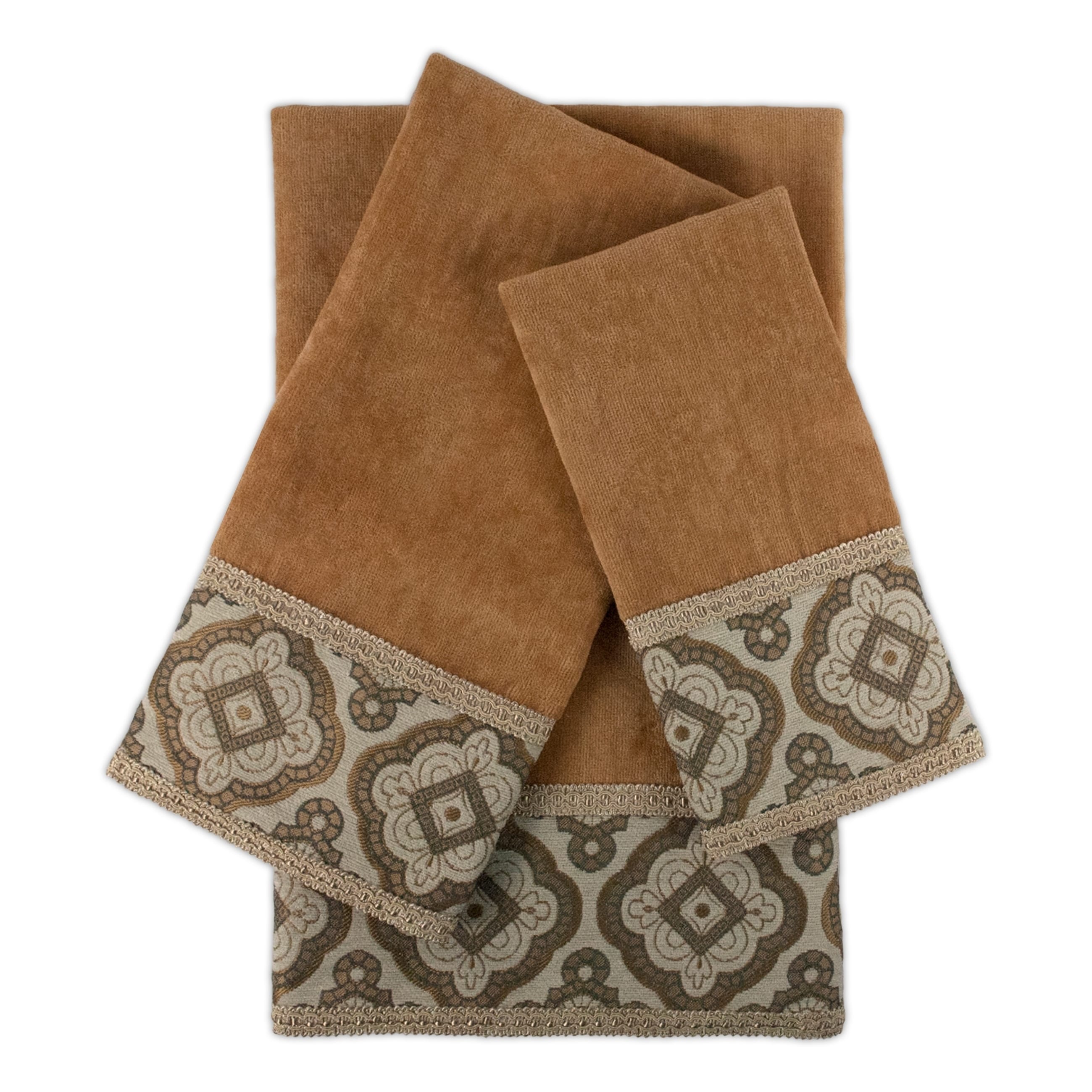 Sherry Kline Merrill Nugget 3 Piece Embellished Towel Set