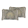 Sherry Kline Oasis Aqua Boudoir Throw Pillow Set Of 2