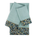 Sherry Kline Oreville Light Blue 3 Piece Embellished Towel Set