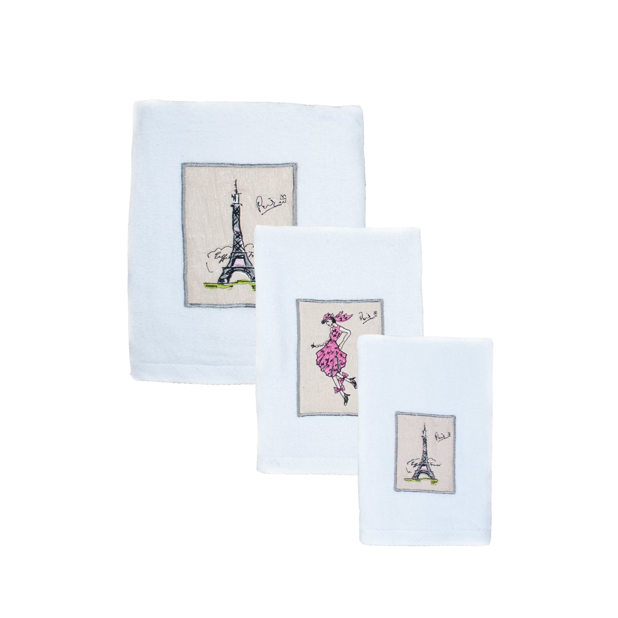 Sherry Kline Paris 6 Piece Embroidered Towel Set