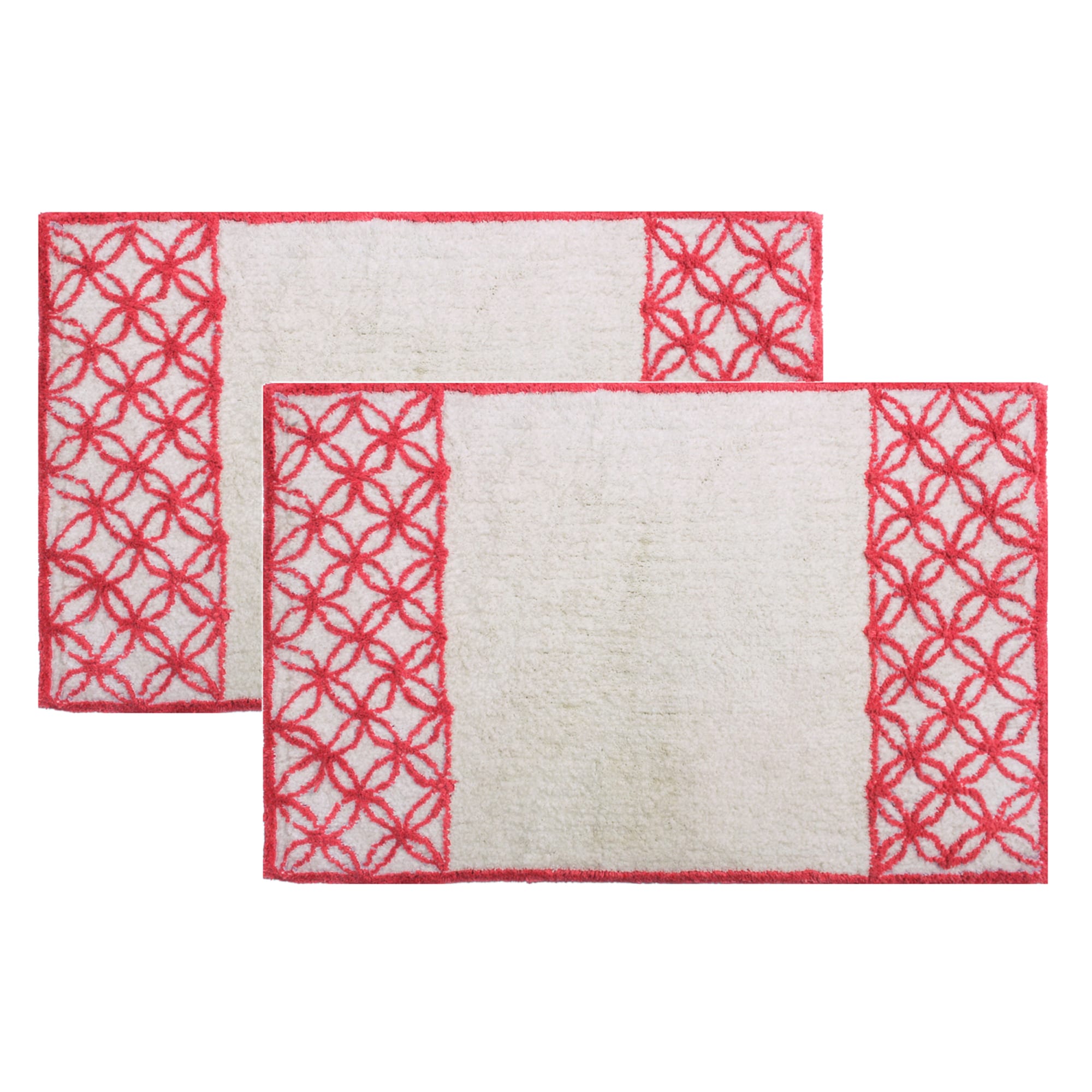 Sherry Kline Romance Cotton 21 X 34 Bath Rug Set Of 2