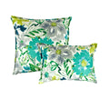 Sherry Kline Summer Floral Teal Combo Pillows Set Of 2