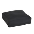 Shiel Sunbrella Black Indoor Outdoor 26 Inch Knife Edge Floor Pouf