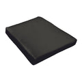 Shiel Sunbrella Black Indoor Outdoor Round Front 18 Inch Tapered Cushion