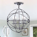 Shindanlang Chrome Finish Metal 16 Inch Chandelier