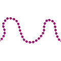 Shiny Metallic Pink Punch Beaded Christmas Garland 15 X 6Mm N A