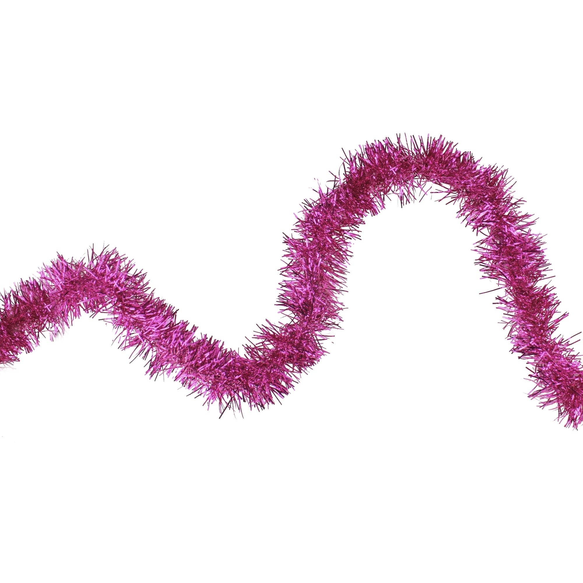 Shiny Pink Traditional Artificial Garland 50 Feet Unlit N A N A