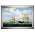 Ships At Sea Iii Silver Frame