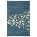 Shoal Handmade Animal Blue Gray Area Rug 36 X 56 36 X56