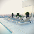 Shore Aluminum Outdoor Chaise Set Of 6