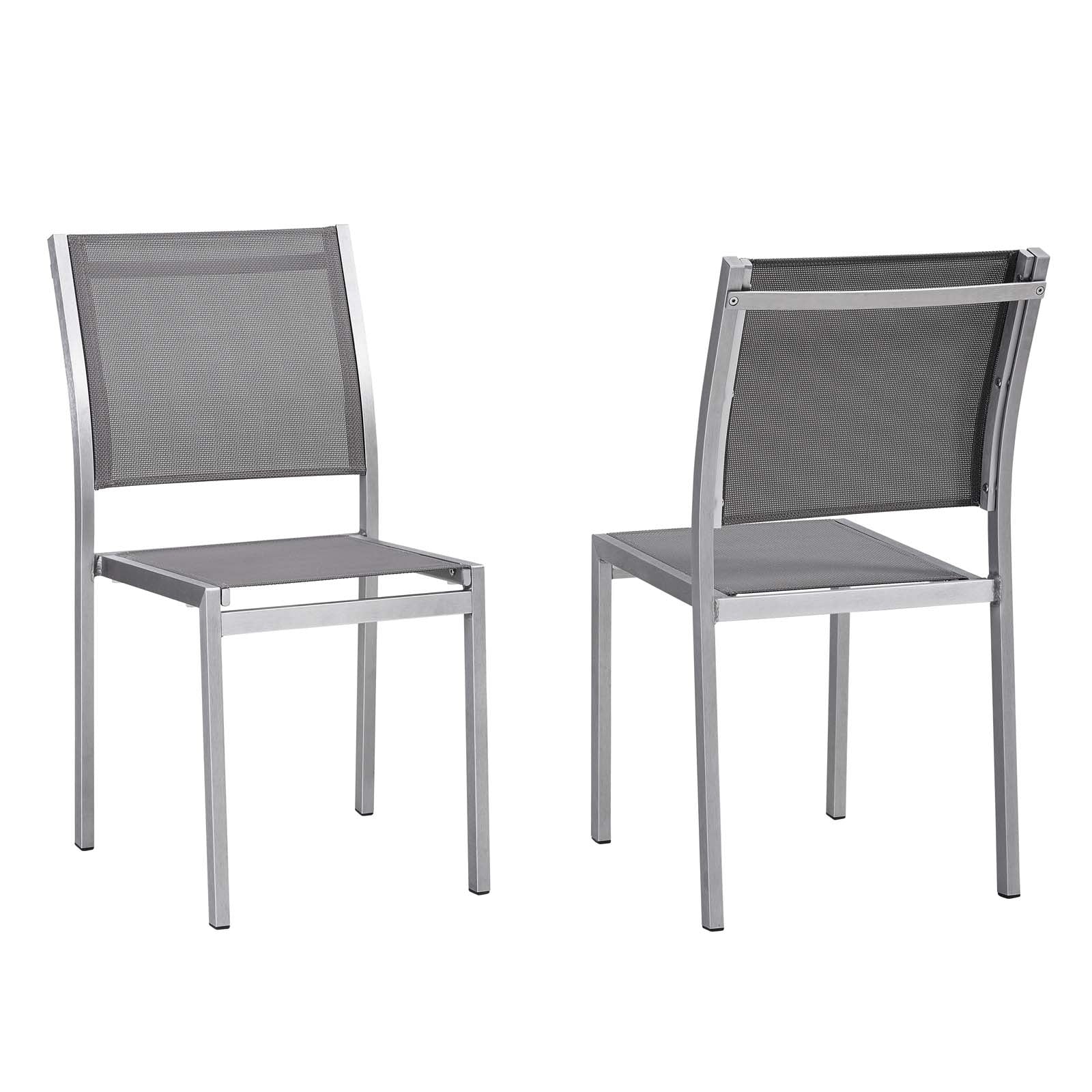 Shore Aluminum Outdoor Side Chair Set Of 2