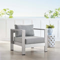 Shore Sunbrella Fabric Aluminum Outdoor Patio Armchair