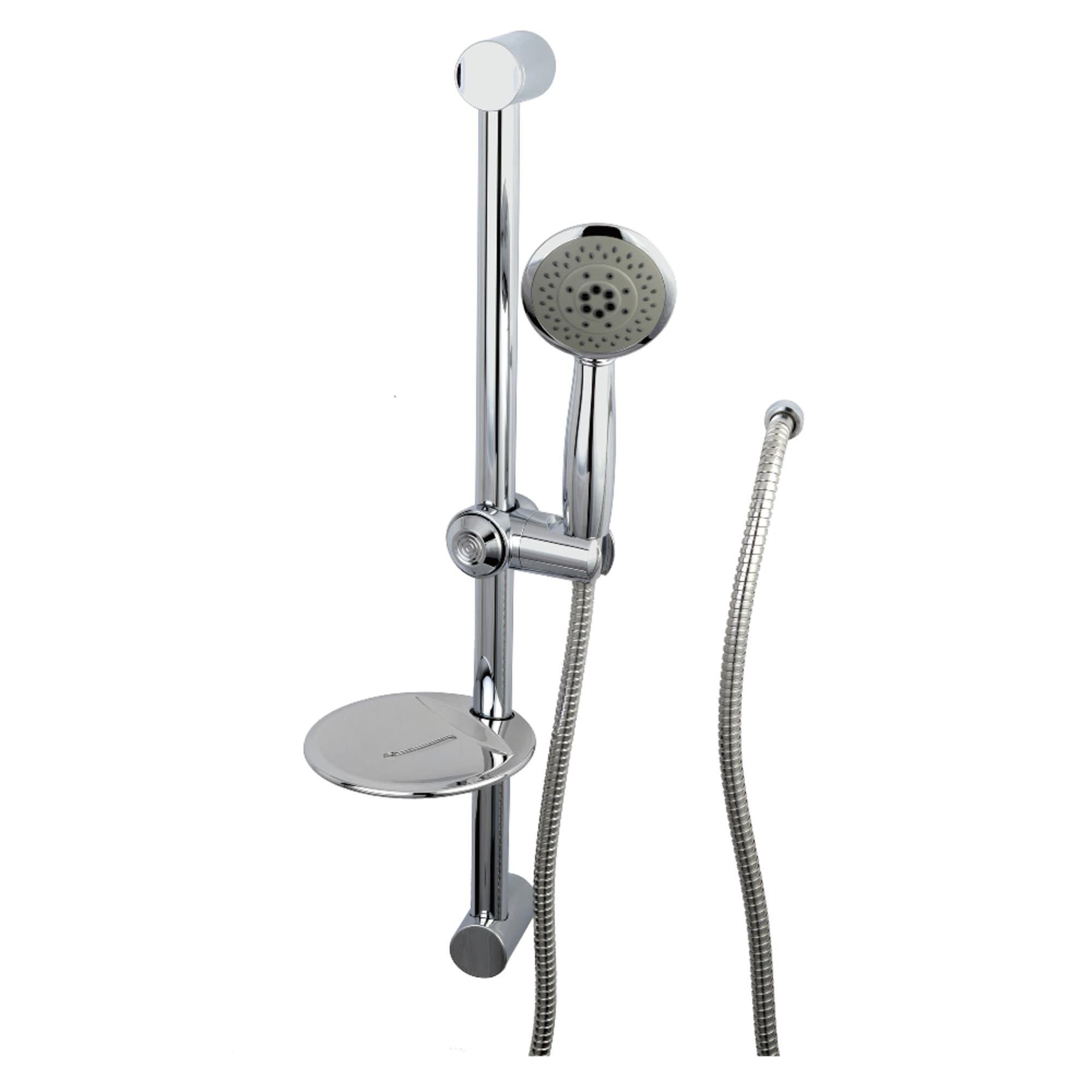Chrome Sliding Bar With Handheld Shower