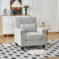 Side Chair Lounge Chair With Nailhead Trim Leisure Chair Accent Chair Grey Dressing Chair Reading Chair