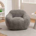 Side Chair Upholstered Chair Leisure Chair Reading Chair Light Gray Reading Chair Bean Bag Couch With Armrest