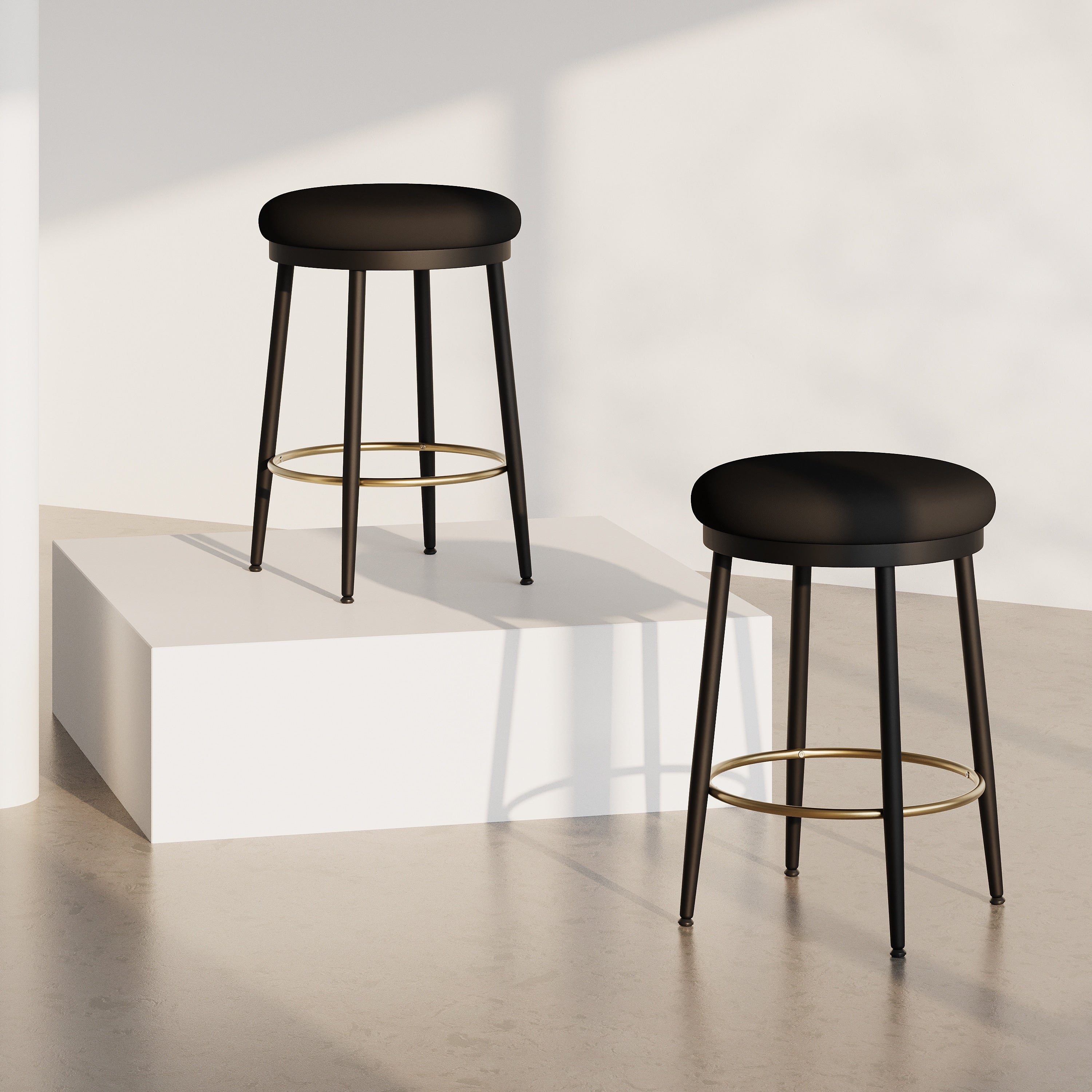Side Stools Multi Purpose Bar Stools Vanity Chair Round Bar Stools Restaurant Dining Chair With Footrest