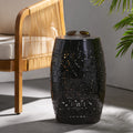 Side Table Lace Cut Metal End Table For Outdoor Indoor Use