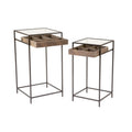 Side Tables With Visible Storage Drawers