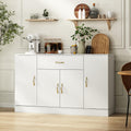 Sideboard Buffet Cabinet With Storage Large Kitchen Storage Cabinet With 1 Drawer And 4 Doors