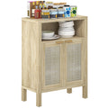 Sideboard Buffet Cabinet With Storage Modern Accent Cabinet With 2 Doors And Adjustable Shelf Coffee Bar Cabinet Natural