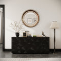 Sideboard Buffet Cabinet 4 Doors Modern Accent Storage Sideboard