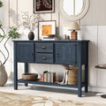 Sideboard Console Table With 2 Drawers And Cabinets Buffet Server Cabinet Storage Cabinet With Bottom Shelf