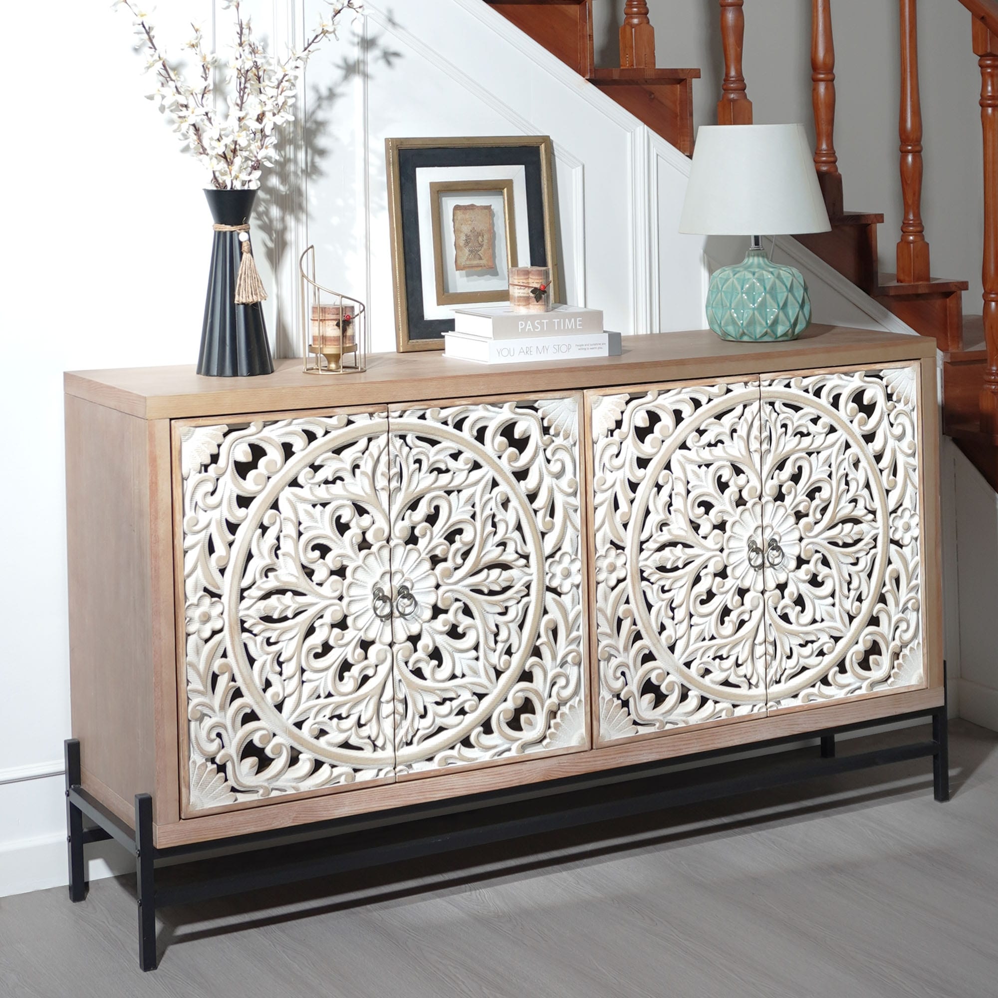 Sideboard Storage Cabinet With Doors Hallway Cabinet Accent Cabinet Display Cabinet Entryway Cabinet