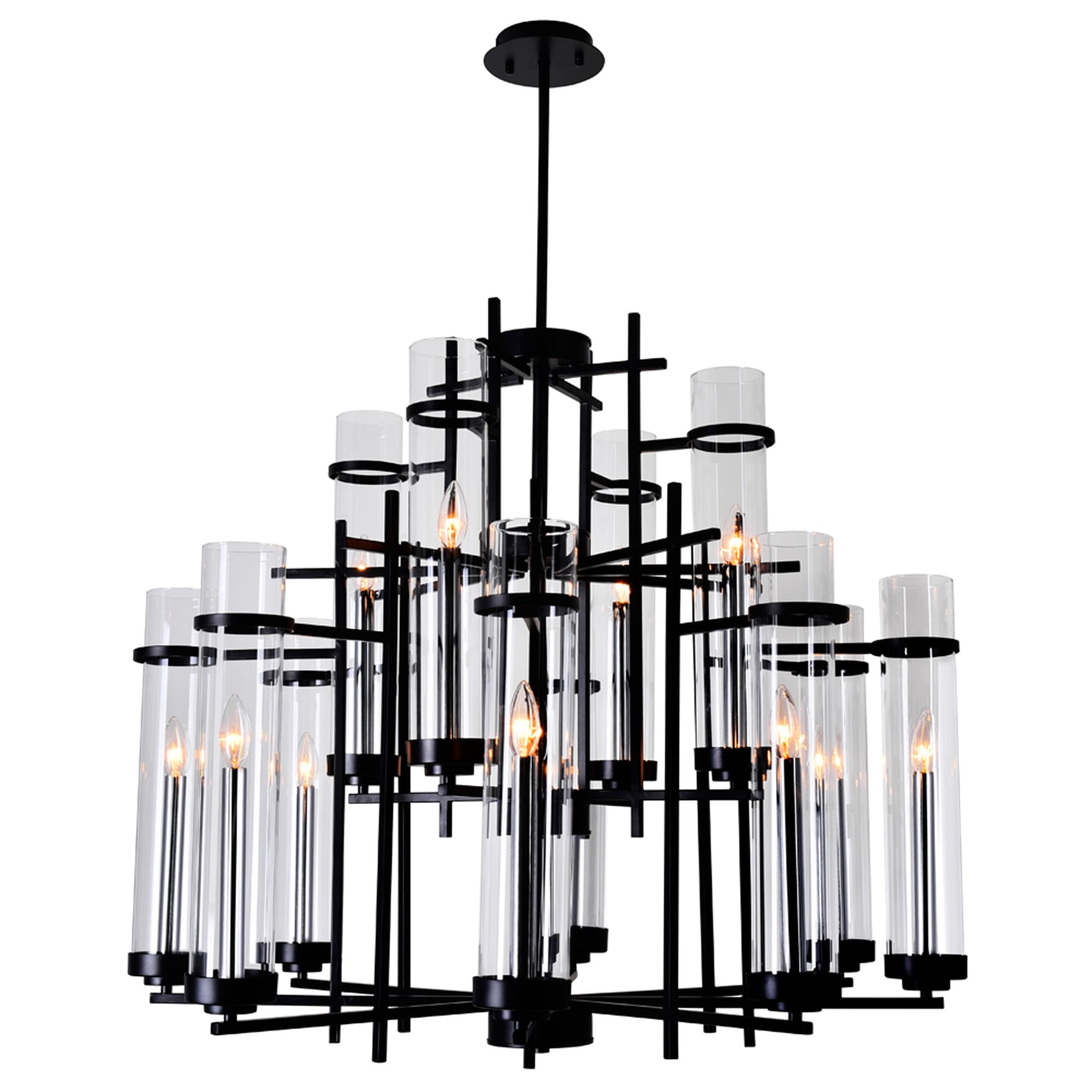 The Gray Barn Four Winds 12 Light Chandelier With Black Finish