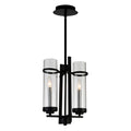 Black Stainless Steel 2 Light Mini Pendant