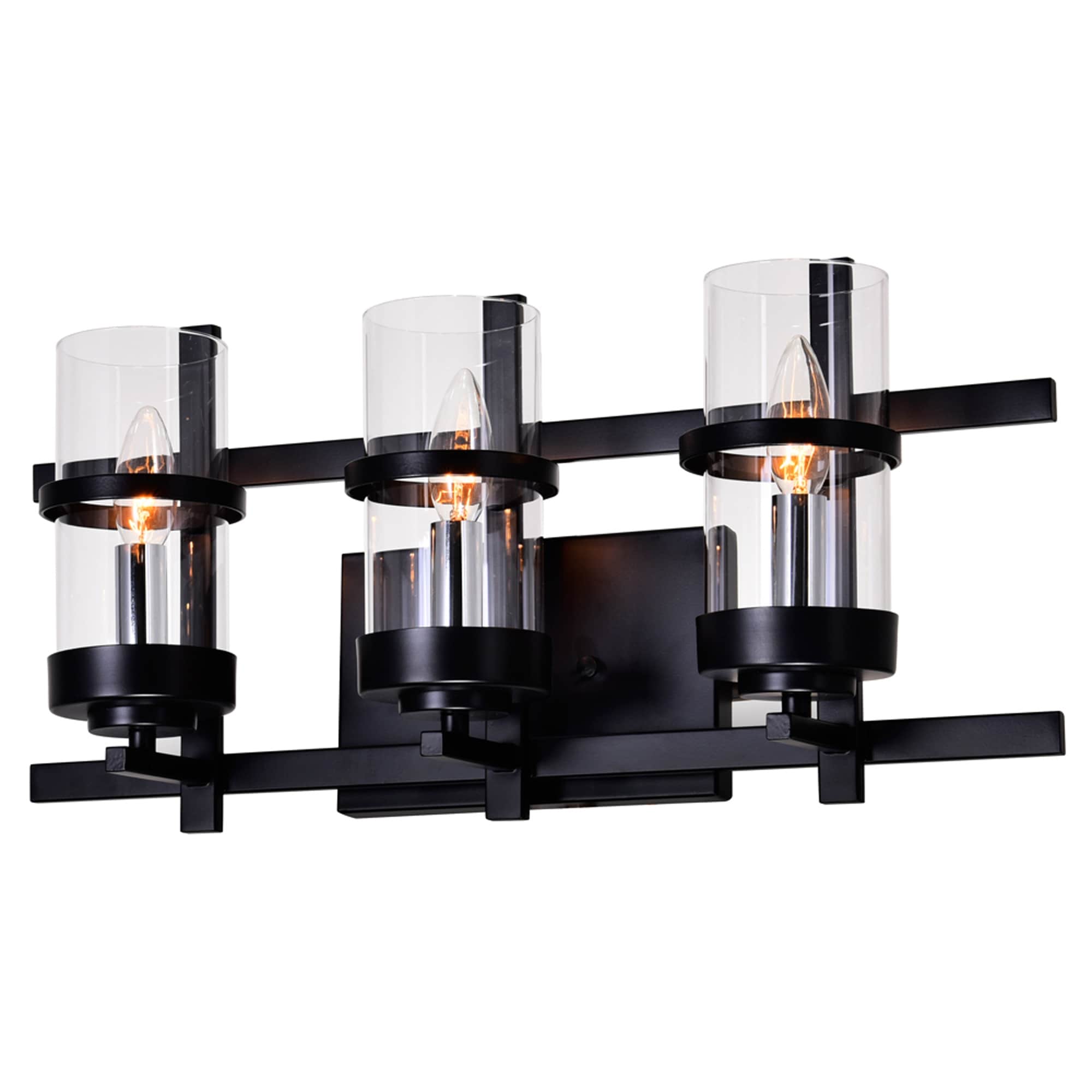 The Gray Barn Freckled Fanny 3 Light Wall Sconce With Black Finish