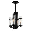 The Gray Barn Four Winds 4 Light Mini Pendant With Black Finish