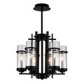 The Gray Barn Four Winds 6 Light Chandelier With Black Finish