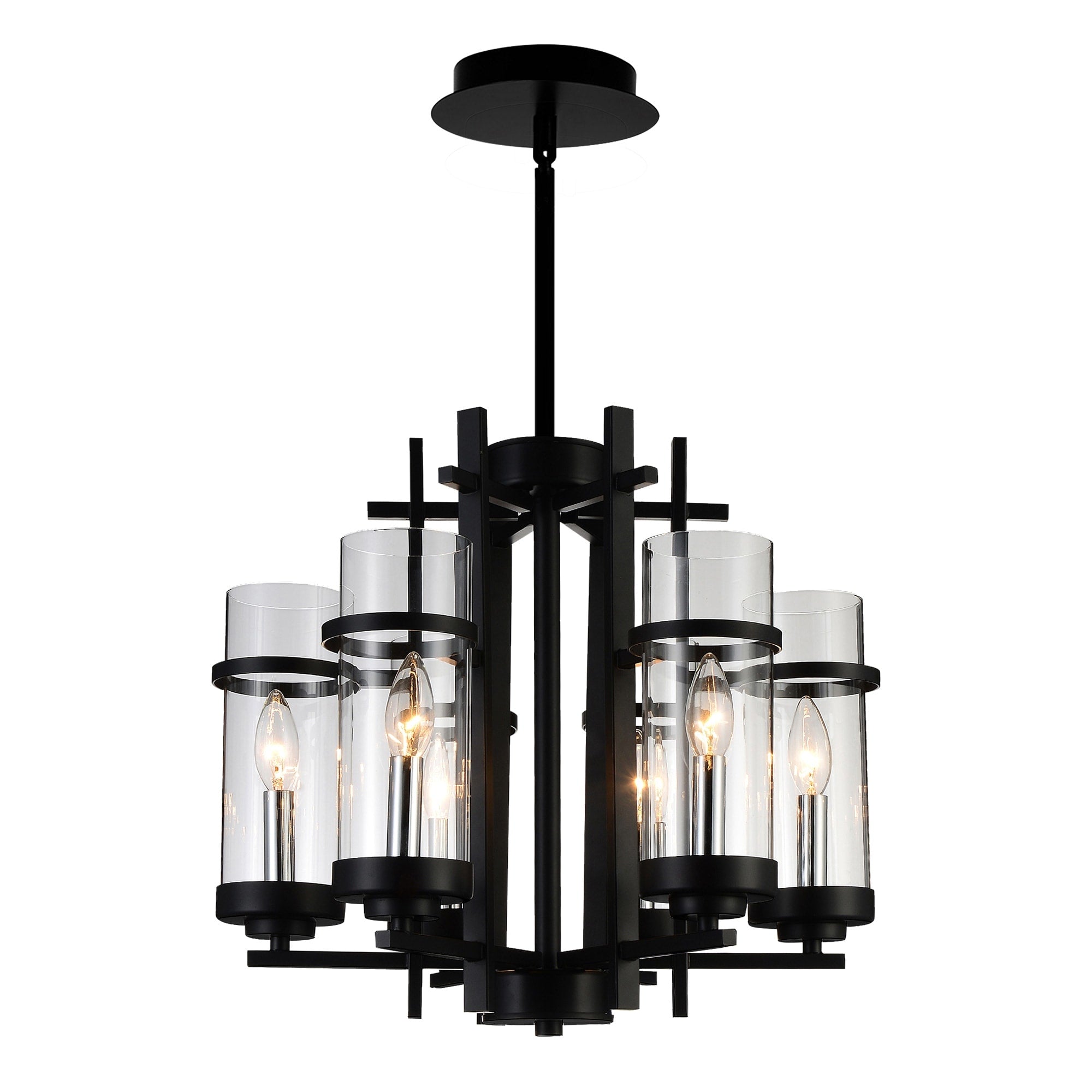 The Gray Barn Four Winds 6 Light Chandelier With Black Finish