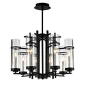 The Gray Barn Four Winds 8 Light Chandelier With Black Finish