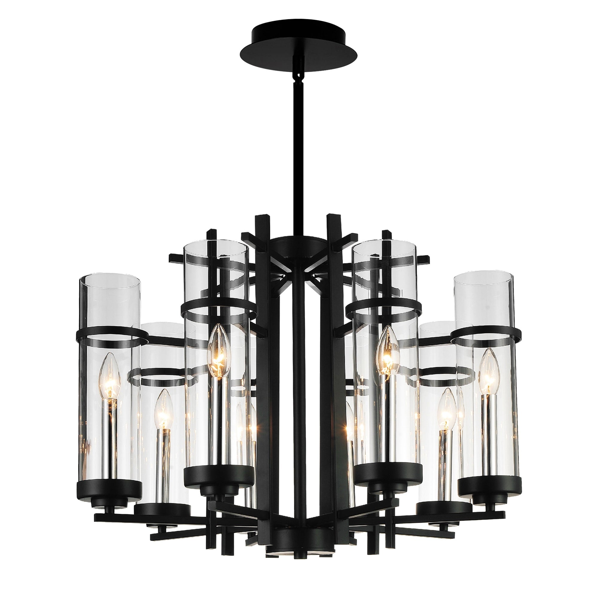 The Gray Barn Four Winds 8 Light Chandelier With Black Finish