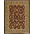 Sierra Ivory Rust Wool Soumak Area Rug